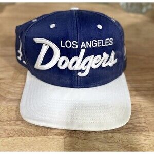 Los Angeles Dodgers Script Nike Team Hat Snapback Cap MLB Two Tone Collector